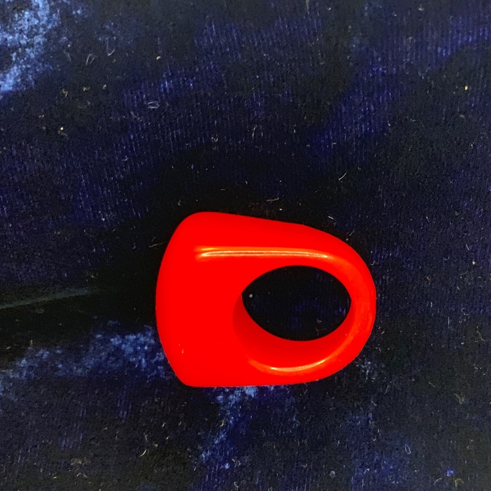 Ring- red acrylic